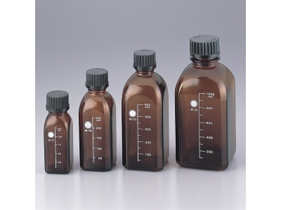 Asone亞速旺棕色螺口試劑瓶 ,GL45,方形125ml,250ml,500ml, 1000ml